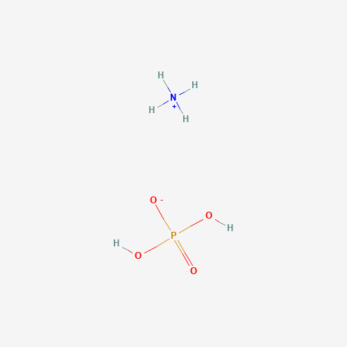 Chemical structure of Ammonium phosphate, monobasic, from PubChem compound 24402