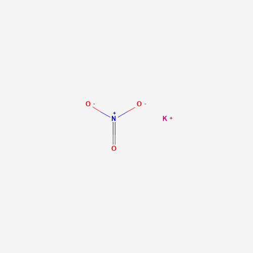 Chemical structure of Potassium nitrate, from PubChem compound 24434