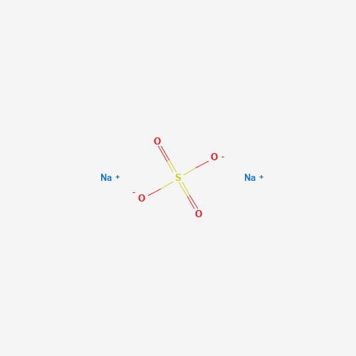 Chemical structure of Sodium sulfate, from PubChem compound 24436