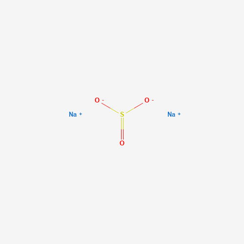 Chemical structure of Sodium sulfite, from PubChem compound 24437
