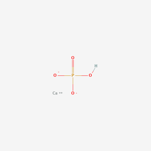 Chemical structure of Calcium hydrogen phosphate, from PubChem compound 24441