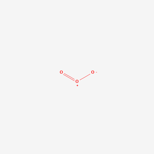 Chemical structure of Ozone, from PubChem compound 24823