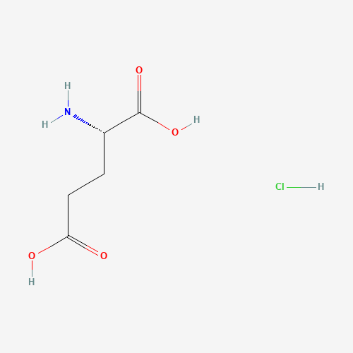 Chemical structure of Glutamic acid hydrochloride, from PubChem compound 2723891