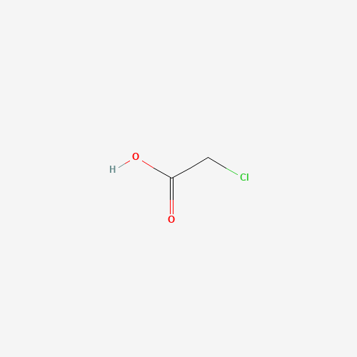 Chemical structure of Monochloroacetic acid, from PubChem compound 300
