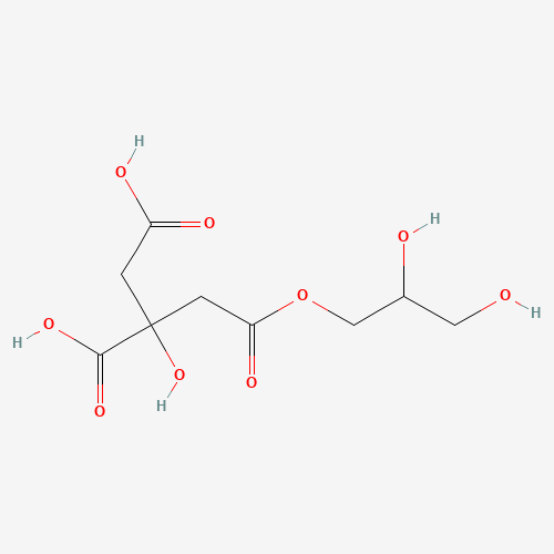 Chemical structure of Monoglyceride citrate, from PubChem compound 3033853