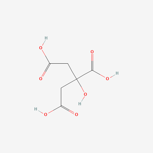 Chemical structure of Citric acid, from PubChem compound 311