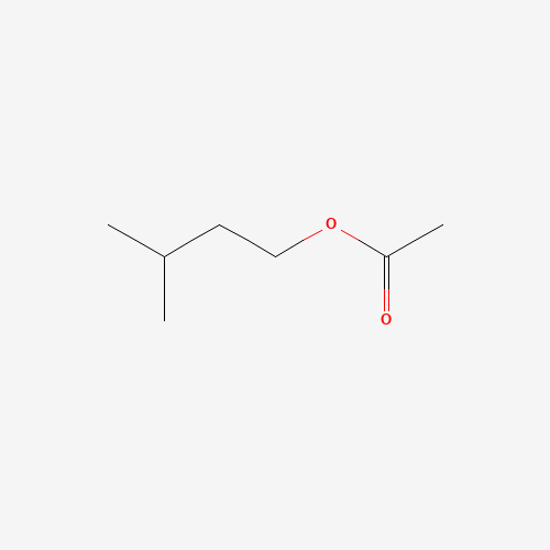 Chemical structure of Isoamyl acetate, from PubChem compound 31276