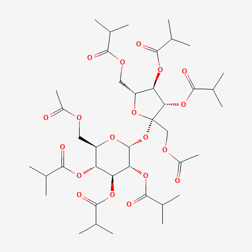 Chemical structure of Sucrose acetate isobutyrate, from PubChem compound 31339
