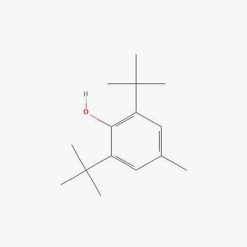 Chemical structure of Butylated hydroxytoluene, from PubChem compound 31404