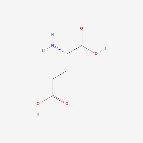 Chemical structure of Glutamic acid, from PubChem compound 33032