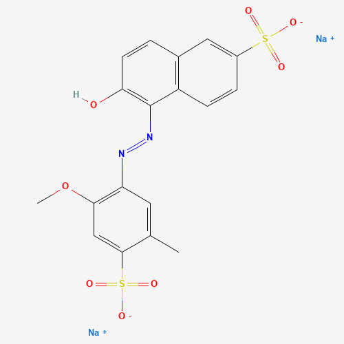 Chemical structure of FD&C Red No. 40, from PubChem compound 33258