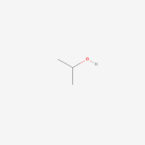Chemical structure of Isopropyl alcohol, from PubChem compound 3776
