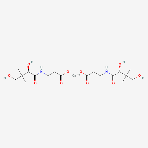 Chemical structure of Calcium pantothenate, from PubChem compound 443753