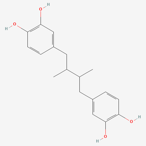 Chemical structure of Nordihydroguaiaretic acid (NDGA), from PubChem compound 4534