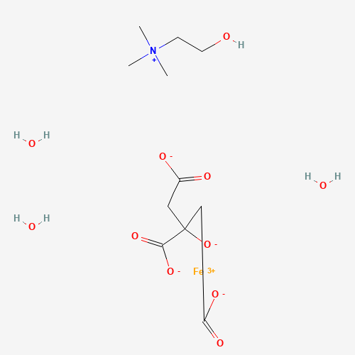 Chemical structure of Iron-choline citrate complex, from PubChem compound 46174080