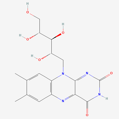 Chemical structure of Riboflavin, from PubChem compound 493570