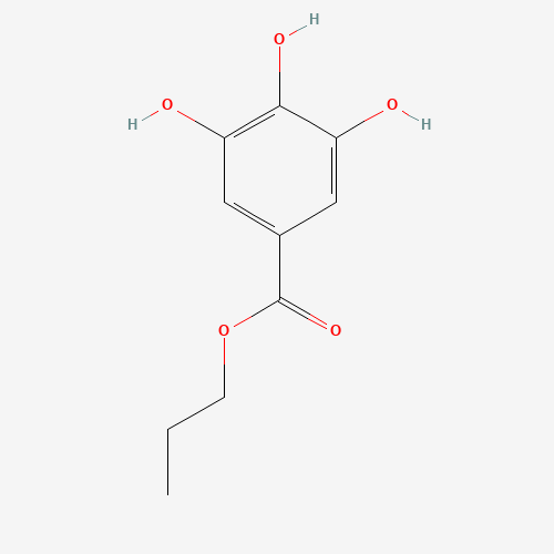Chemical structure of Propyl gallate, from PubChem compound 4947