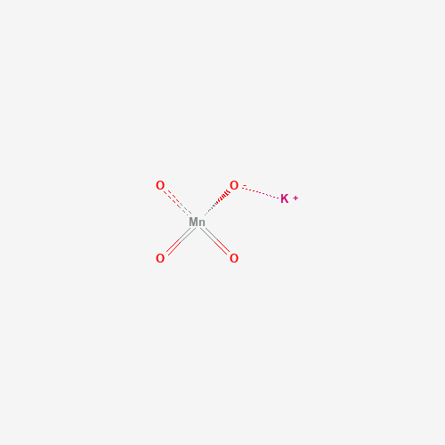 Chemical structure of Potassium permanganate, from PubChem compound 516875