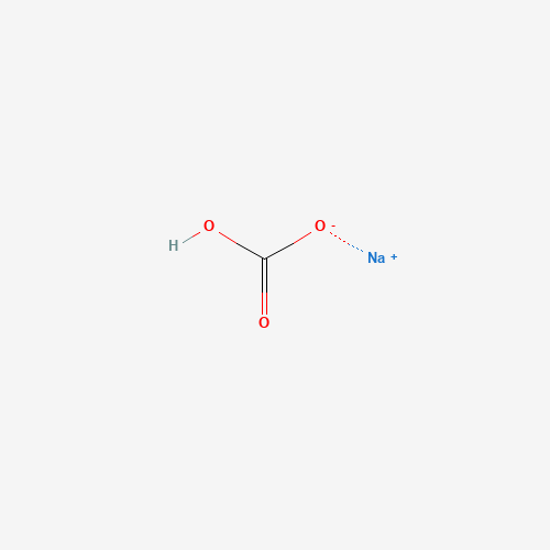 Chemical structure of Sodium bicarbonate, from PubChem compound 516892