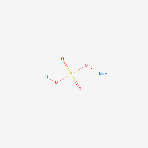Chemical structure of Sodium hydrogen sulfate, from PubChem compound 516919