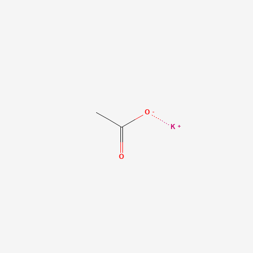 Chemical structure of Potassium acetate, from PubChem compound 517044