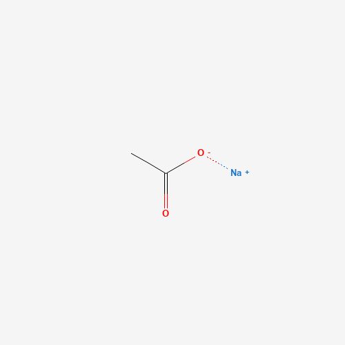 Chemical structure of Sodium acetate, from PubChem compound 517045