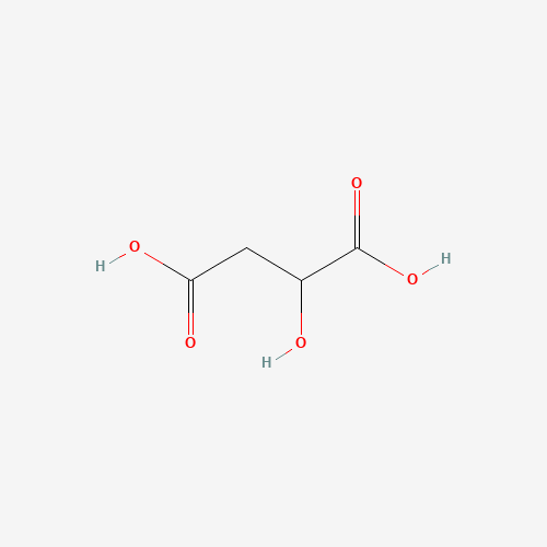 Chemical structure of Malic acid, from PubChem compound 525