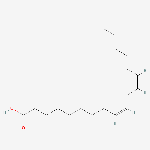 Chemical structure of Linoleic acid, from PubChem compound 5280450