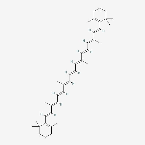 Chemical structure of Beta -carotene, from PubChem compound 5280489