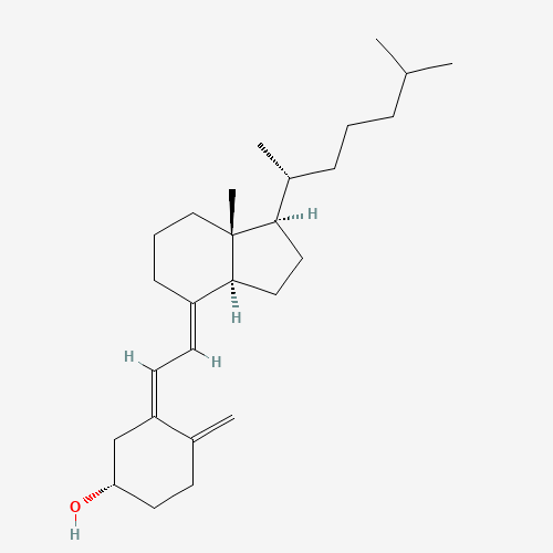 Chemical structure of Vitamin D3, from PubChem compound 5280795