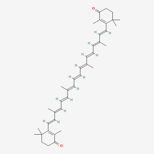 Chemical structure of Canthaxanthin, from PubChem compound 5281227