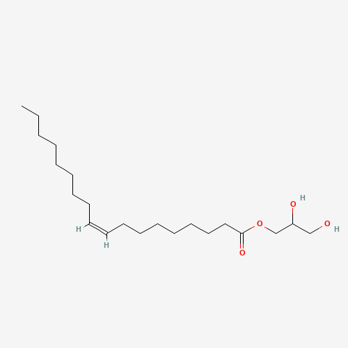 Chemical structure of Glyceryl monooleate, from PubChem compound 5283468