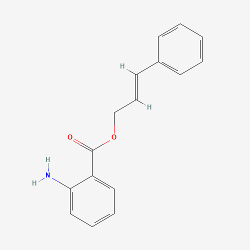 Chemical structure of Cinnamyl anthranilate, from PubChem compound 5284369