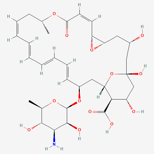 Chemical structure of Natamycin (pimaricin), from PubChem compound 5284447