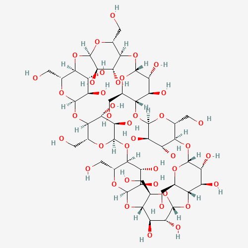 Chemical structure of Cyclodextrin, gamma-, from PubChem compound 5287407