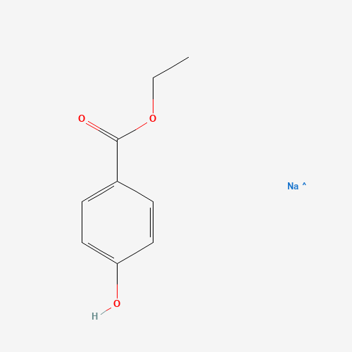 Chemical structure of Sodium ethyl p-hydroxybenzoate, from PubChem compound 52913806