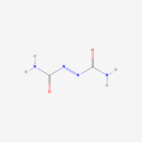 Chemical structure of Azodicarbonamide, from PubChem compound 5462814