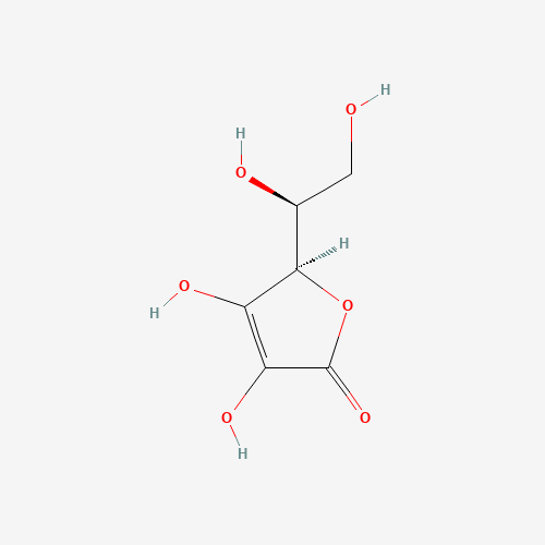 Chemical structure of Ascorbic acid, from PubChem compound 54670067