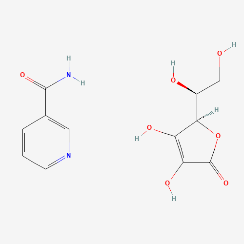 Chemical structure of Nicotinamide-ascorbic acid complex, from PubChem compound 54710212