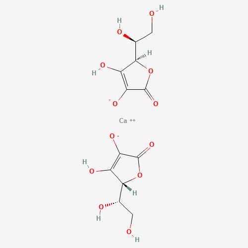 Chemical structure of Calcium ascorbate, from PubChem compound 54740489