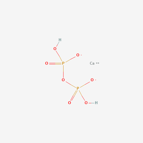 Chemical structure of Calcium dihydrogen diphosphate, from PubChem compound 56842605