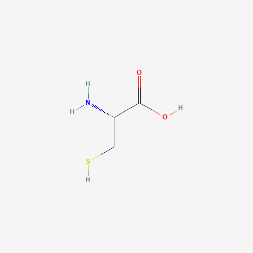 Chemical structure of L-Cysteine, from PubChem compound 5862