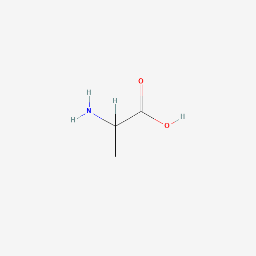 Chemical structure of DL-Alanine, from PubChem compound 602