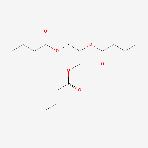 Chemical structure of Tributyrin, from PubChem compound 6050