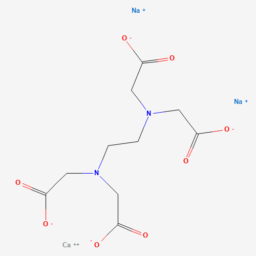 Chemical structure of Calcium disodium EDTA, from PubChem compound 6093170