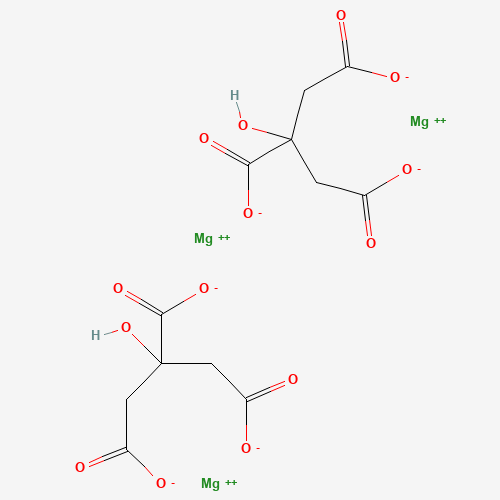 Chemical structure of Trimagnesium dicitrate, from PubChem compound 6099959