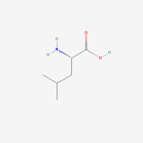 Chemical structure of L-leucine, from PubChem compound 6106