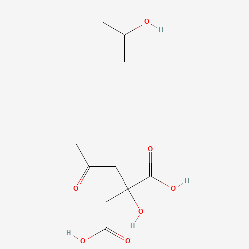 Chemical structure of Isopropyl citrate, from PubChem compound 61986