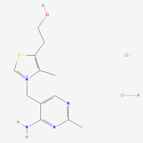 Chemical structure of Thiamine hydrochloride, from PubChem compound 6202