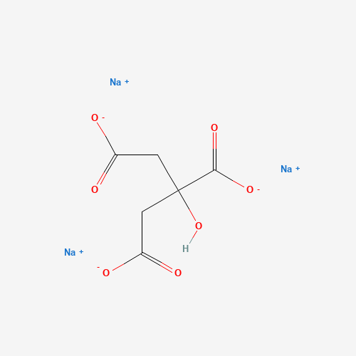 Chemical structure of Sodium citrate, from PubChem compound 6224